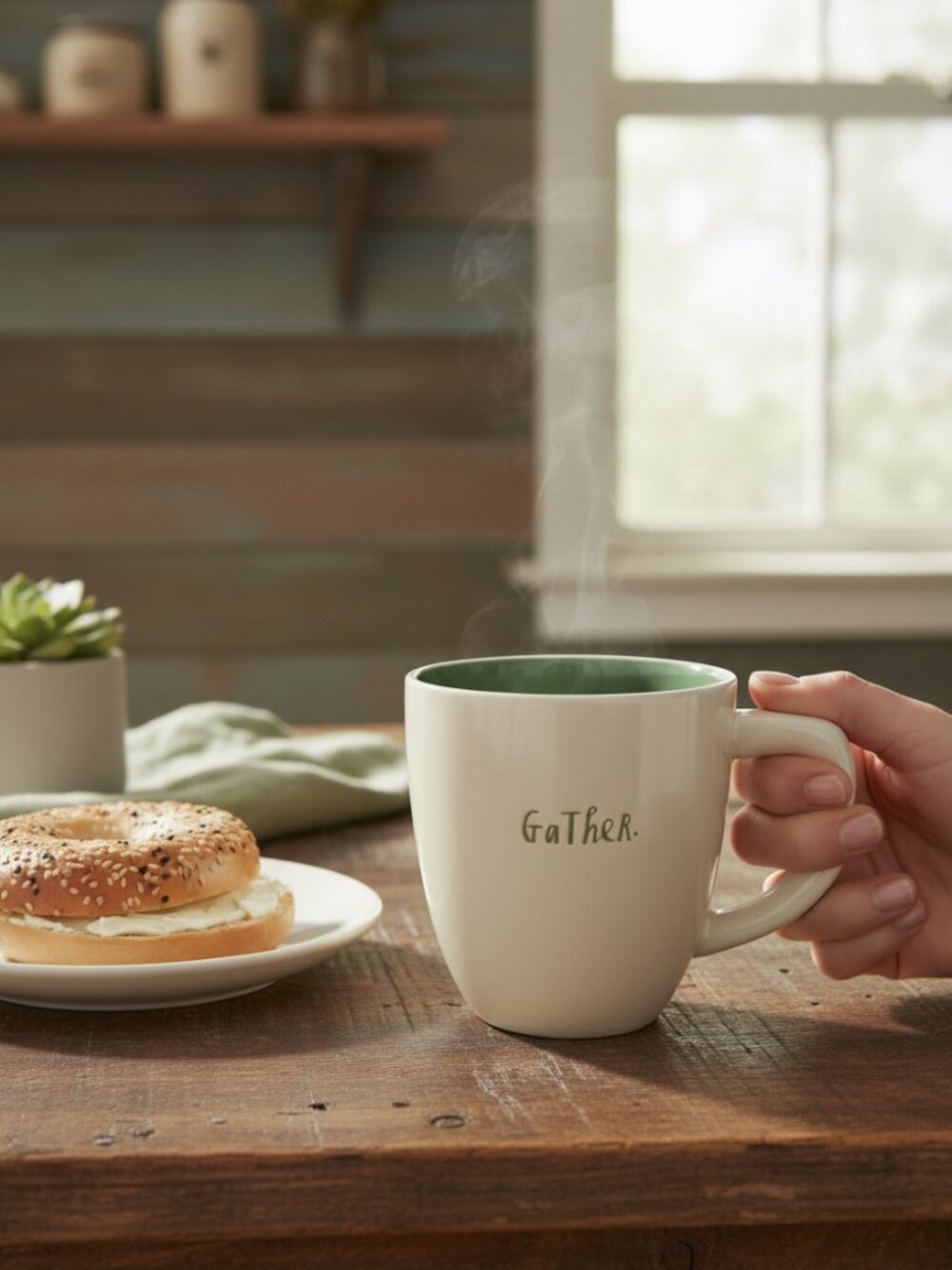 Rae Dunn Gather Coffee Mug